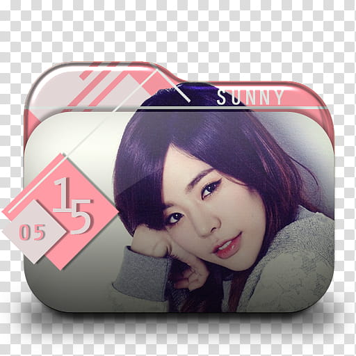 SNSD  Season Greetings Folder Icon , SGSunny_ transparent background PNG clipart