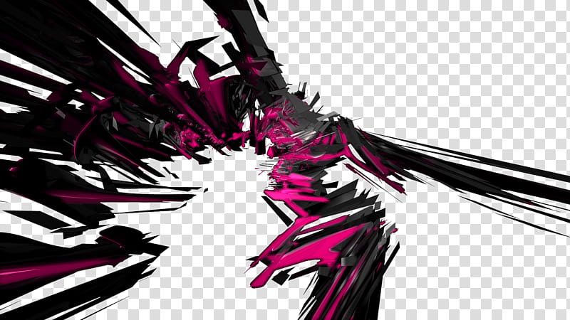 Acroma CD N, black and pink abstract art transparent background PNG clipart