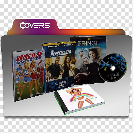 CD and DVD covers Folder Icon, covers transparent background PNG clipart