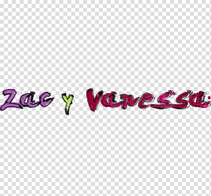 Texto zac y vanessa transparent background PNG clipart