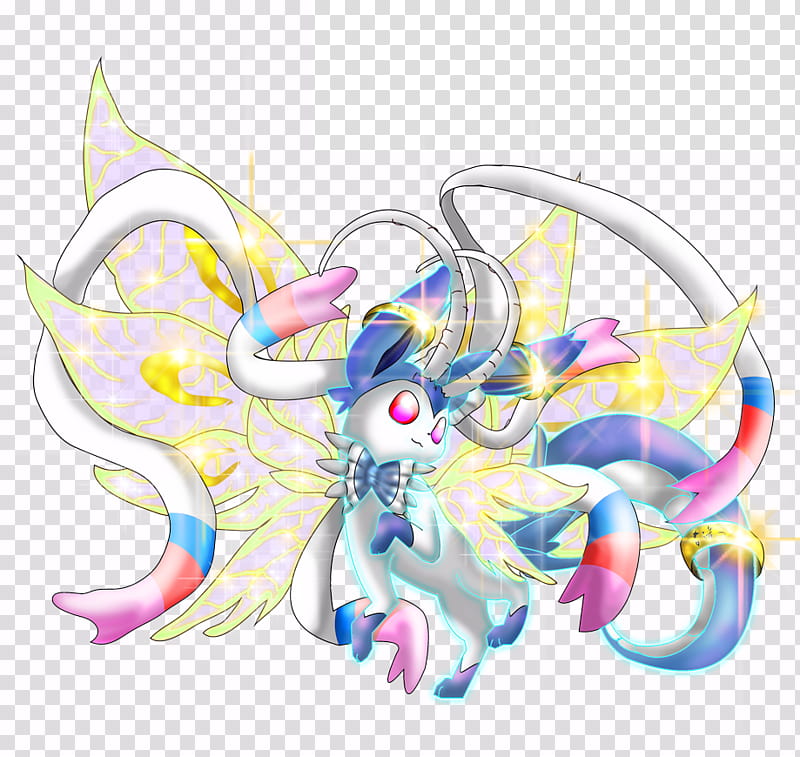 Sylveon Dragon Mode Shiny transparent background PNG clipart