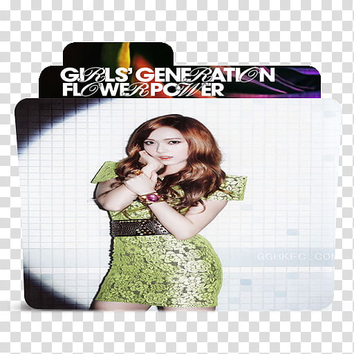 SNSD Flower Power Folder Icon and , snsd jessica flower power transparent background PNG clipart