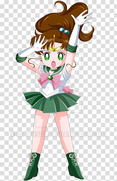 Chibi Sailor Jupiter transparent background PNG clipart