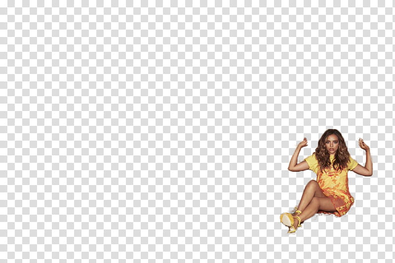 Little Mix, woman in yellow dress transparent background PNG clipart