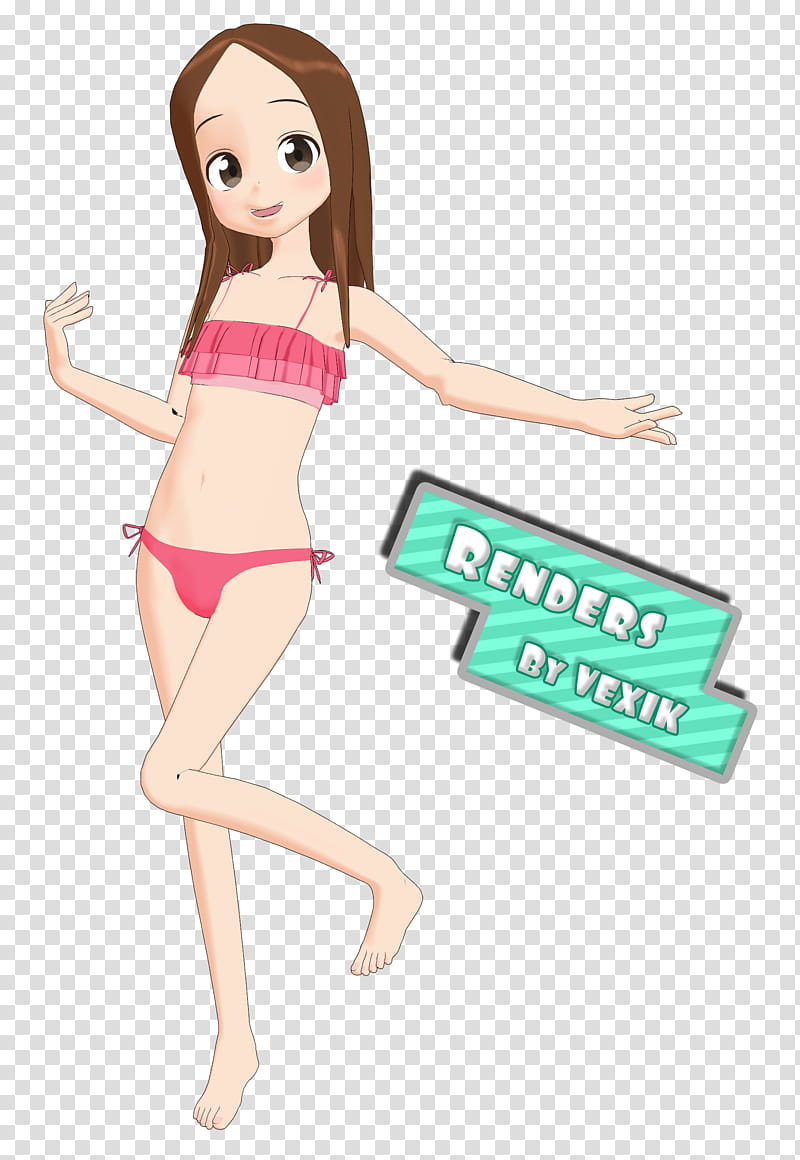 Takagi Render Swimsuit Version transparent background PNG clipart