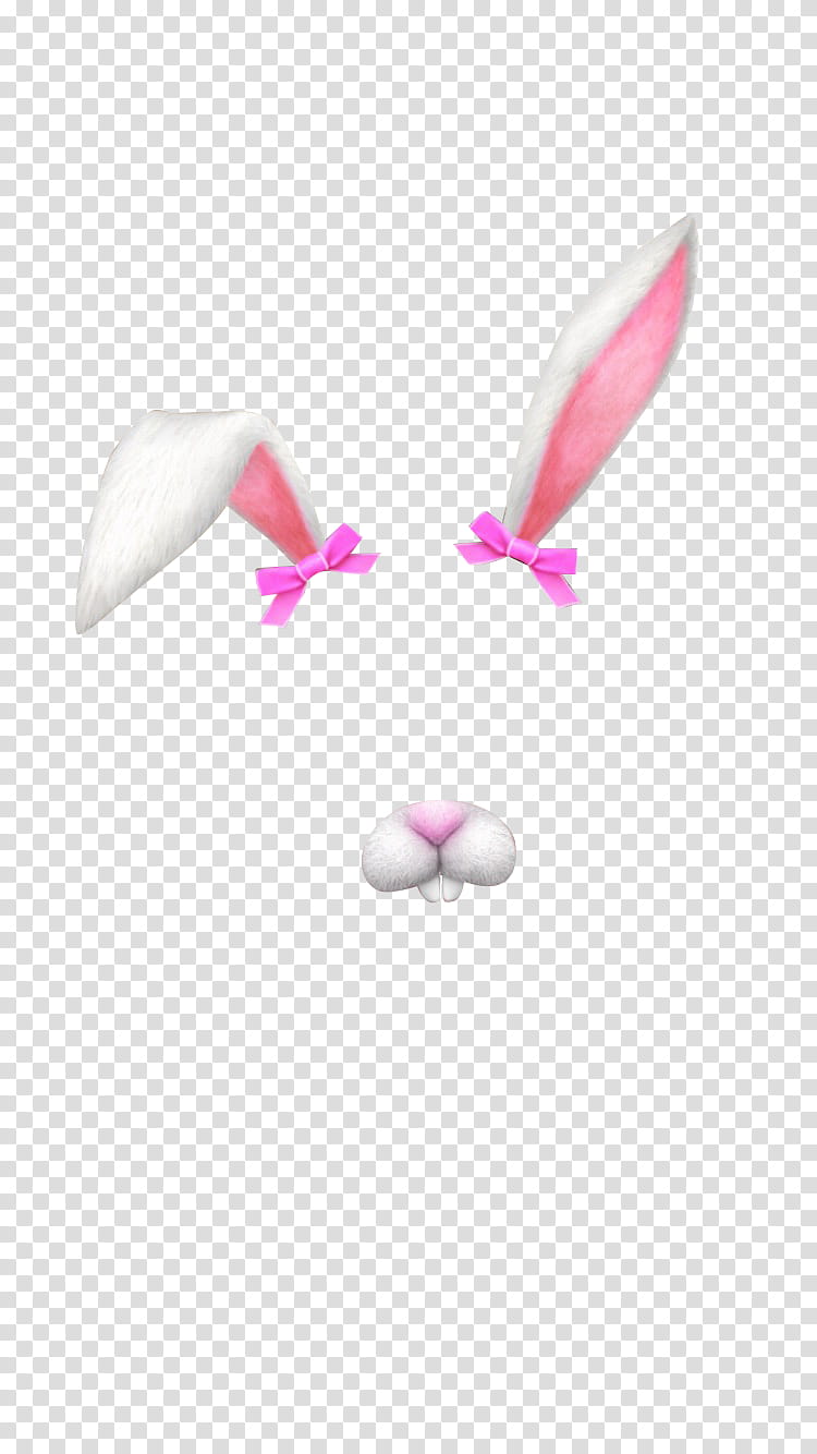 Snapchat psd, bunny transparent background PNG clipart