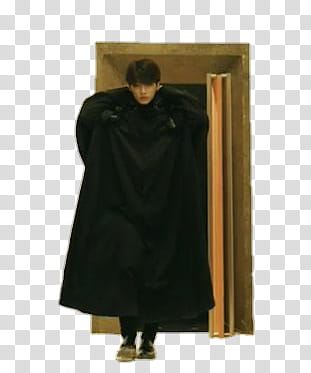 Jeon Jungkook , man wearing black robe transparent background PNG clipart