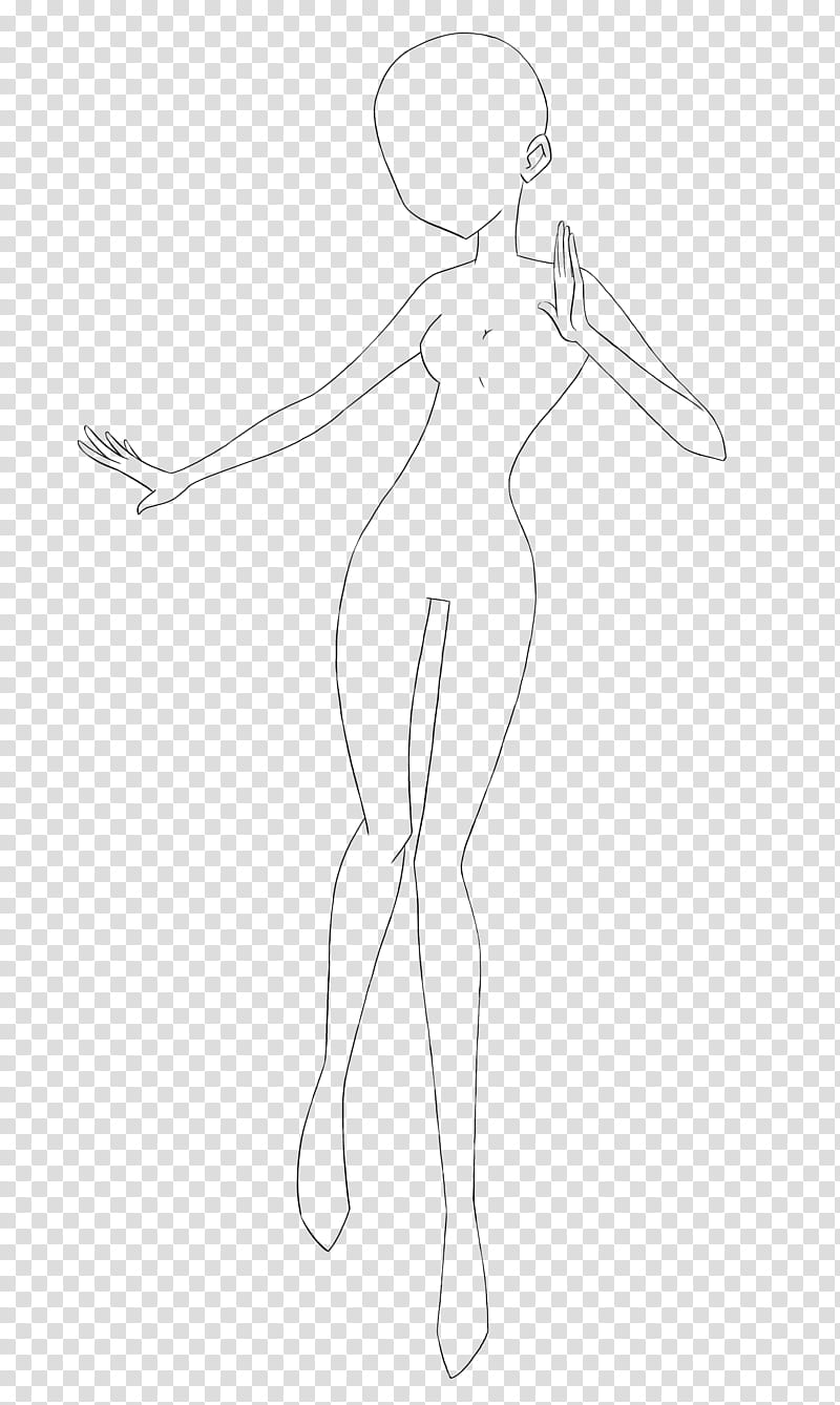 FU Standing Classic Base, woman anime body illustration transparent background PNG clipart