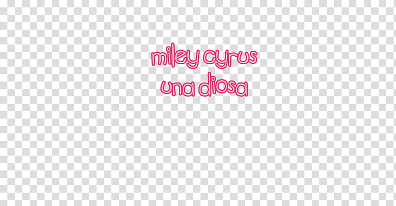Texto Miley Cyrus Una Diosa transparent background PNG clipart
