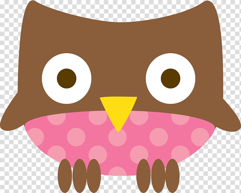 bird pink cartoon brown, Bird Of Prey, Owl, Beak transparent background PNG clipart