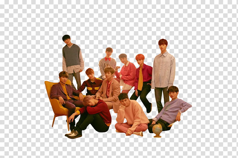 WANNA ONE I PROMISE YOU PART , boyband illustration transparent background PNG clipart