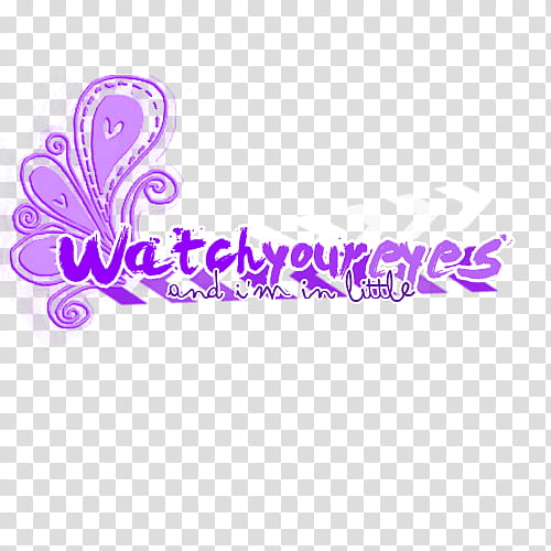 Textos, watch your eyes logo transparent background PNG clipart