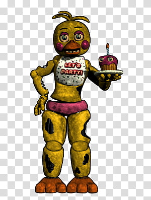 UCN Withered Chica in ventilation transparent background PNG