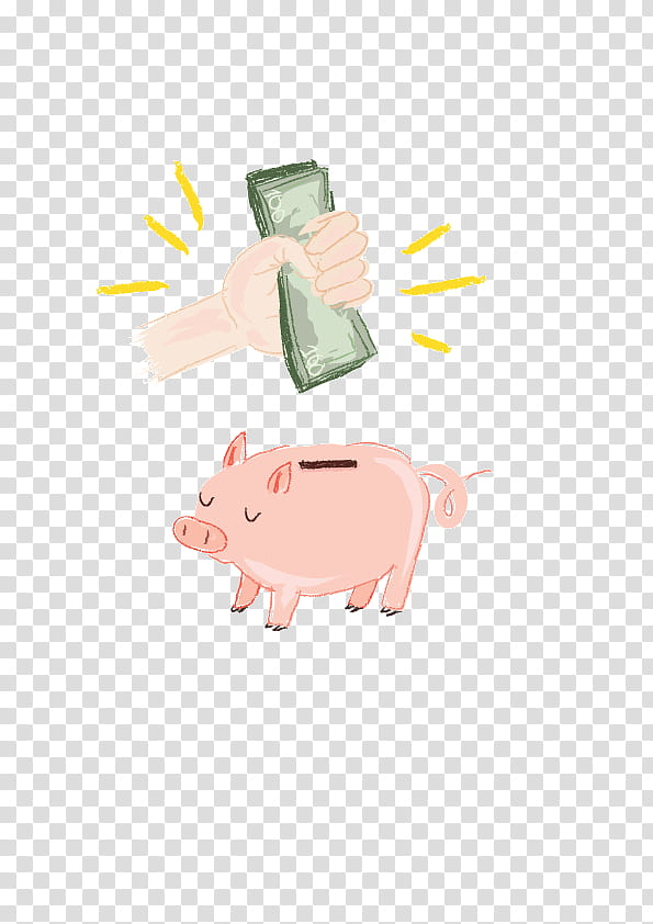 Pig, Snout, Cartoon, Live, Suidae, Piggy Bank, Saving transparent background PNG clipart