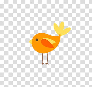 BIRD, orange bird transparent background PNG clipart