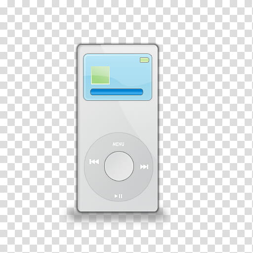 TRIX Icon Set, iPod nano_White, silver Mp player transparent background PNG clipart