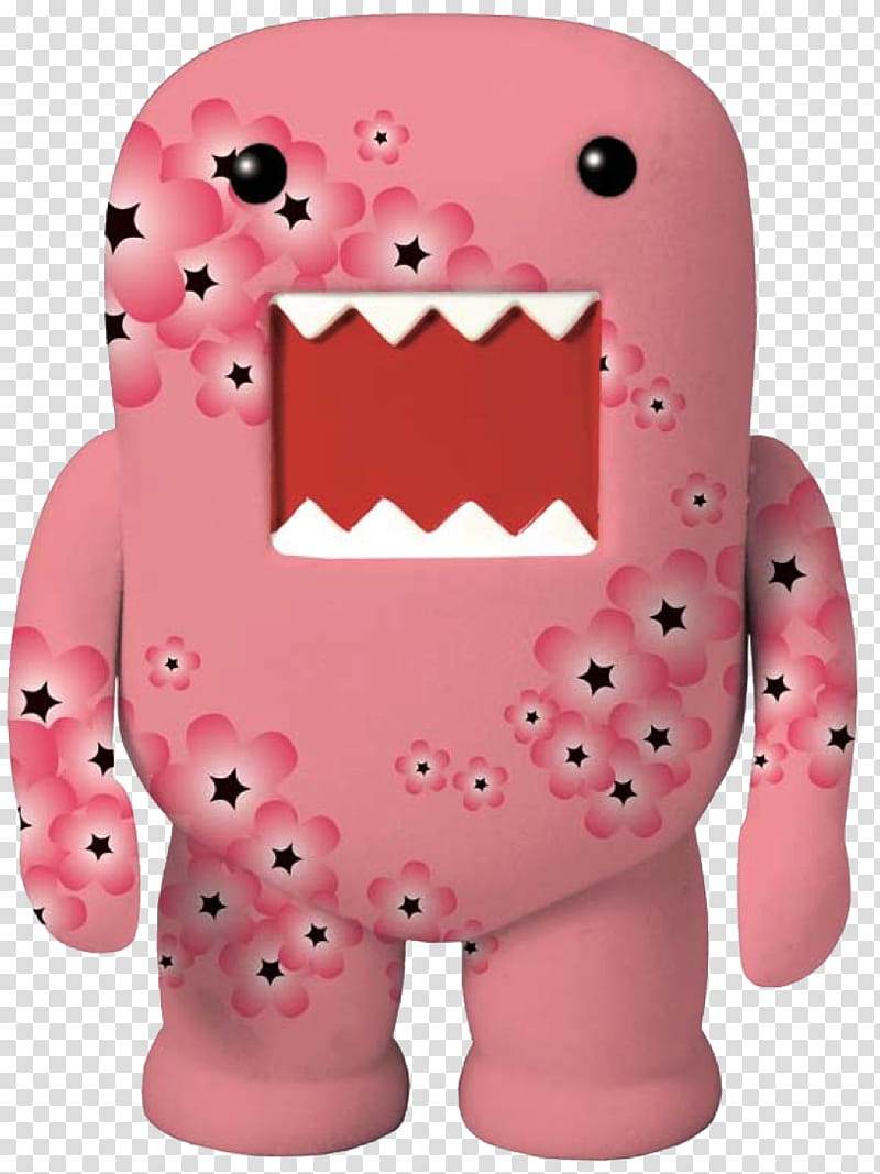 Domo, pink Domo plush toy transparent background PNG clipart