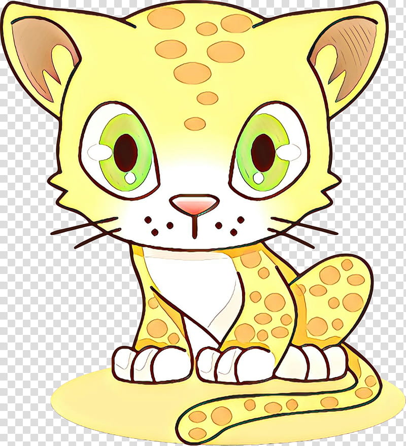 Cat Drawing, Jaguar, Cheetah, Cartoon, Amur Leopard, Snow Leopard, Yellow, Small To Mediumsized Cats transparent background PNG clipart