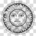 sun with face illustration transparent background PNG clipart