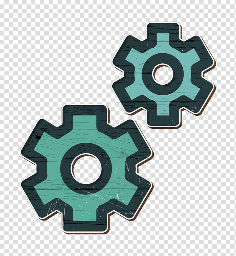 cog icon gear icon machine icon, Office Icon, Setting Icon, Settings Icon, Hardware Accessory, Turquoise transparent background PNG clipart