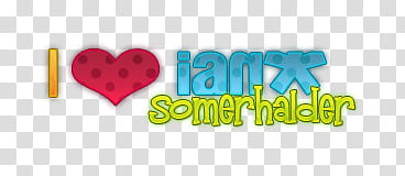 I love Ian Somerhalder transparent background PNG clipart