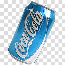 blue Coca-Cola can transparent background PNG clipart