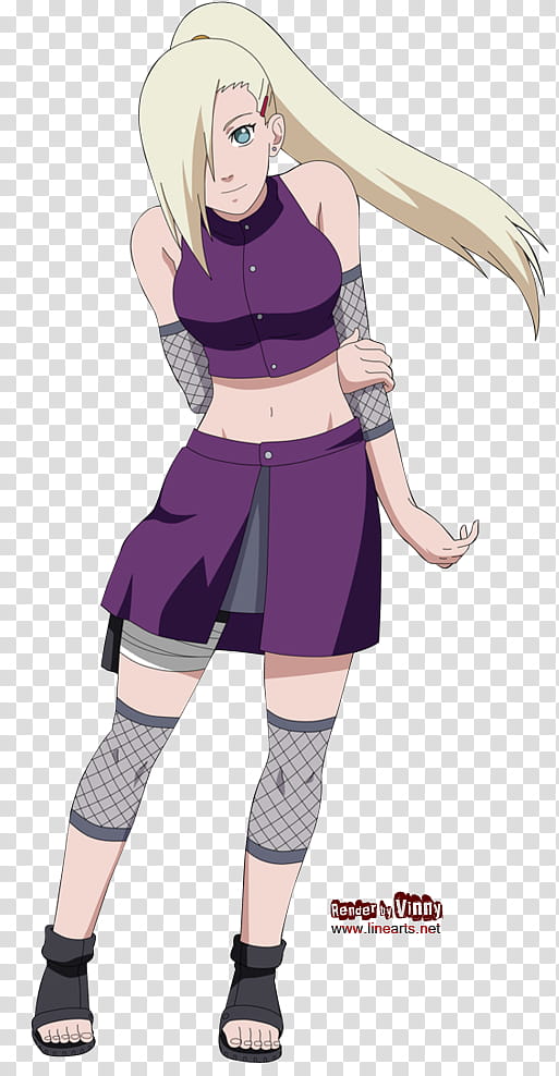 Yamanaka Ino render transparent background PNG clipart