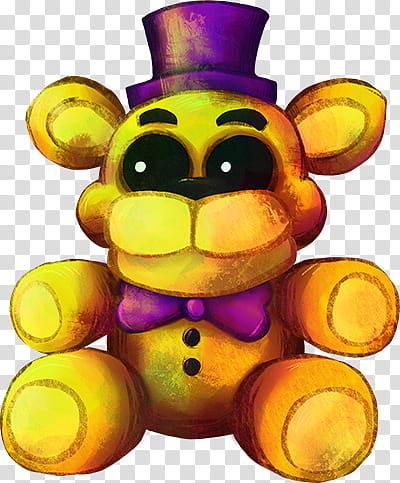 Five Nights at Freddy&#;s FNaF, Plush Fredbear, brown and purple monkey plush toy transparent background PNG clipart