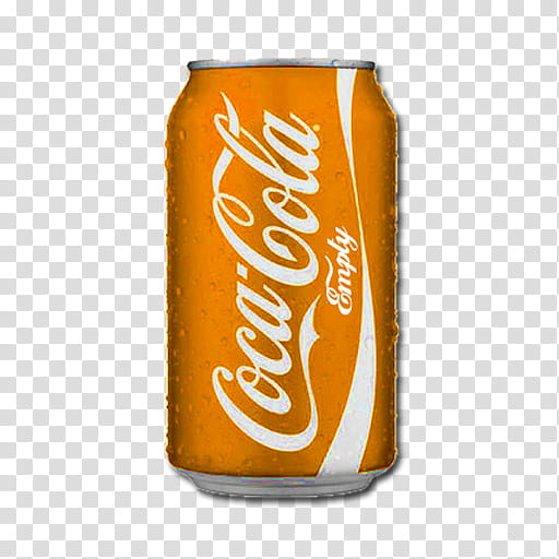Richie Coke Trashes , Orange Coke© empty trash icon transparent background PNG clipart