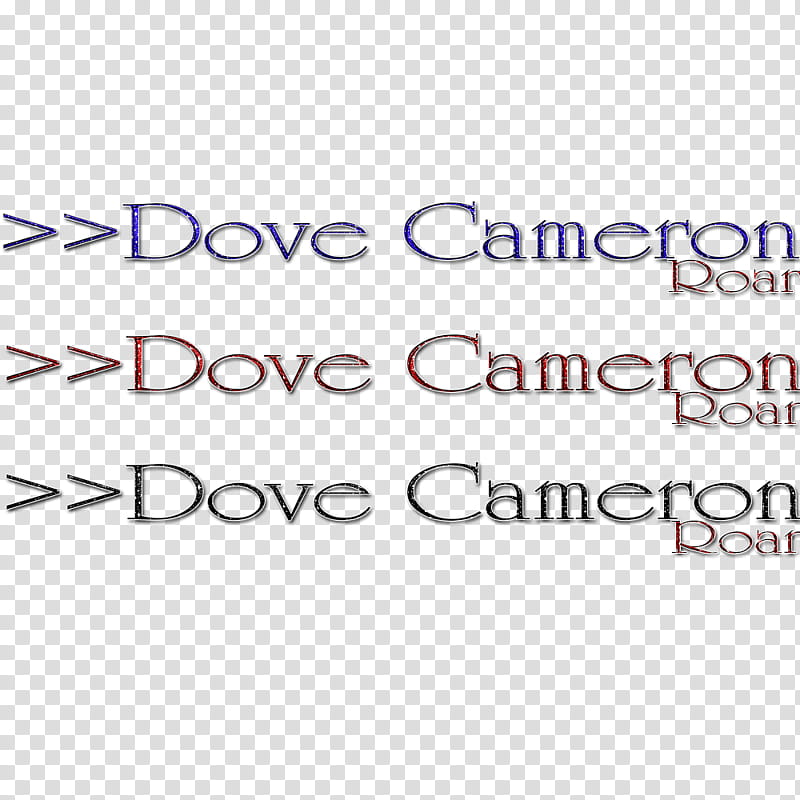 Dove Cameron scris transparent background PNG clipart