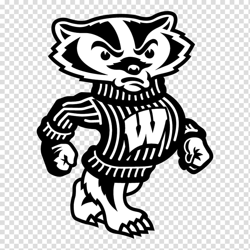 American Football, University Of Wisconsinmadison, Wisconsin Badgers Football, Wisconsin Badgers Softball, Bucky Badger, Logo, College Football, Mascot transparent background PNG clipart