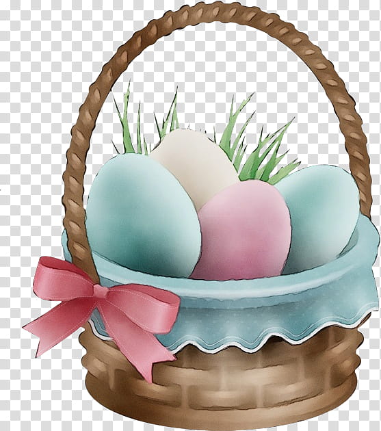 Easter egg, Watercolor, Paint, Wet Ink, Easter
, Pink, Food, Gift Basket transparent background PNG clipart
