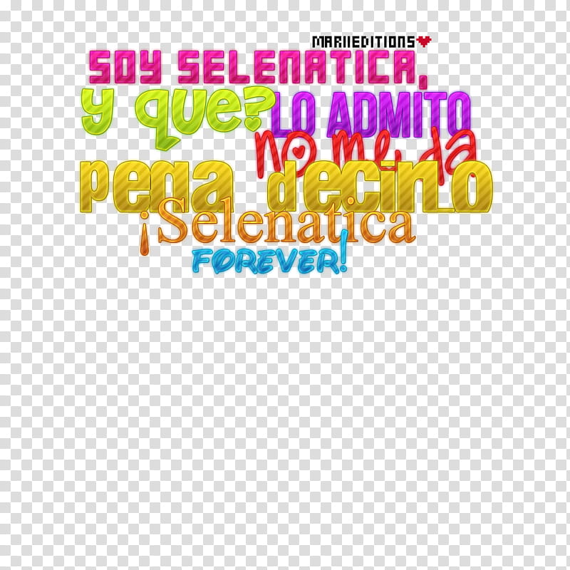 Texto Selenatica forever para Ashley Meza transparent background PNG clipart