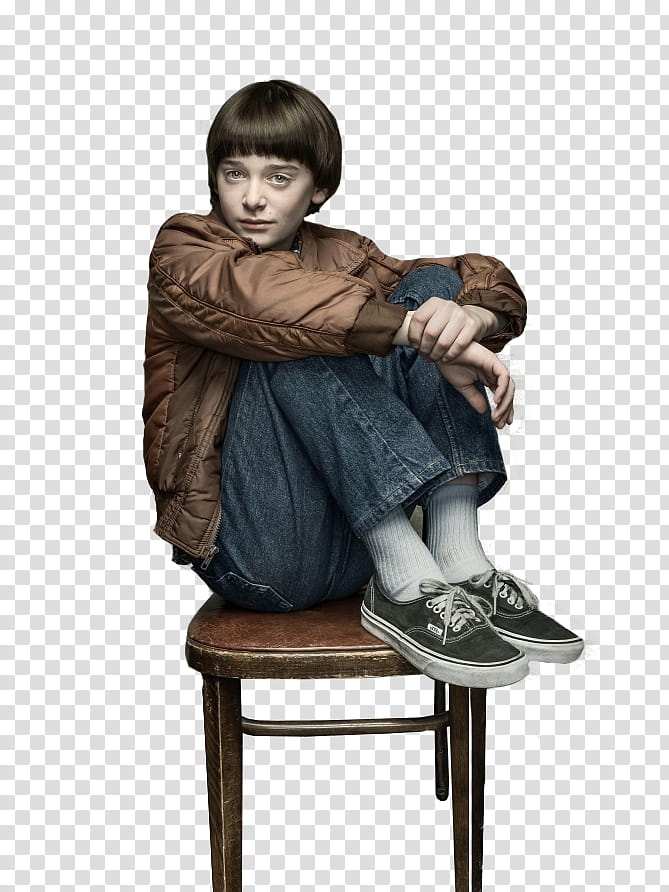 Stranger Things , person sitting down on chair transparent background PNG clipart