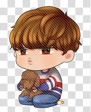 Exo Kai Chibi transparent background PNG clipart