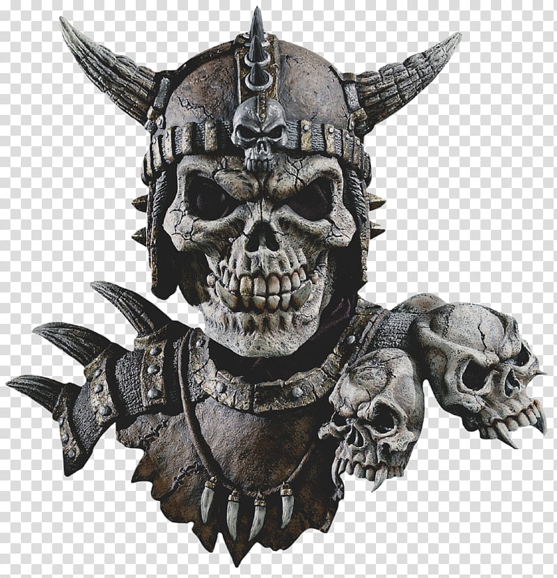 Kronos Tube, skull warrior illustration transparent background PNG clipart