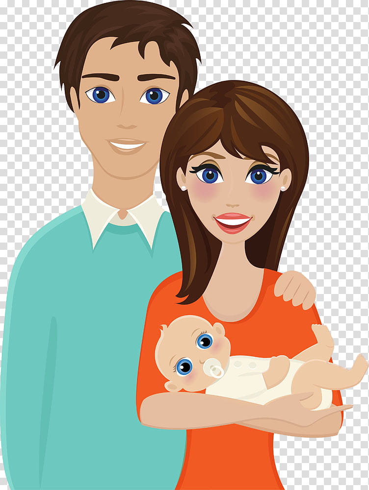 family day family happy, Mother, Father, Cartoon, Cheek, Human, Finger, Gesture transparent background PNG clipart