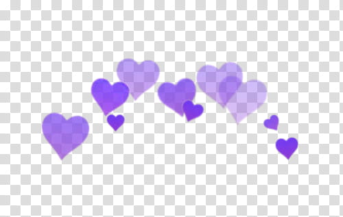 ES , purple hearts transparent background PNG clipart