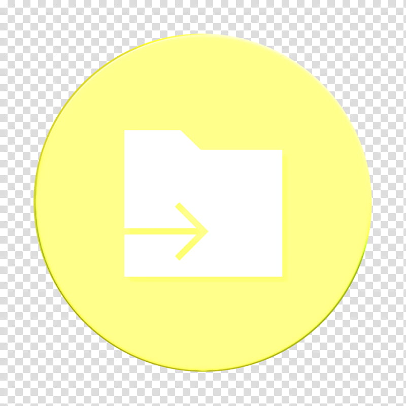 arrow icon data icon document icon, File Icon, Folder Icon, Send Icon, Yellow, Green, Circle, Text transparent background PNG clipart