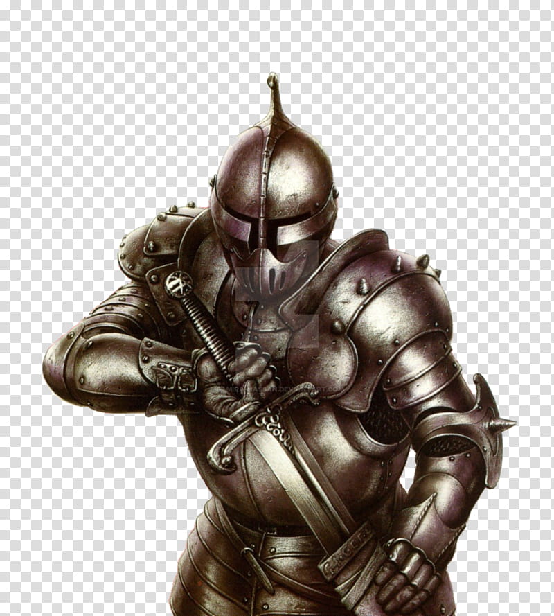 Knight, Plate Armour, Warrior, Middle Ages, Fighter, Black Knight, Knighterrant, Drawing, Squire, Figurine transparent background PNG clipart