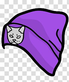 Catwang, purple flag transparent background PNG clipart