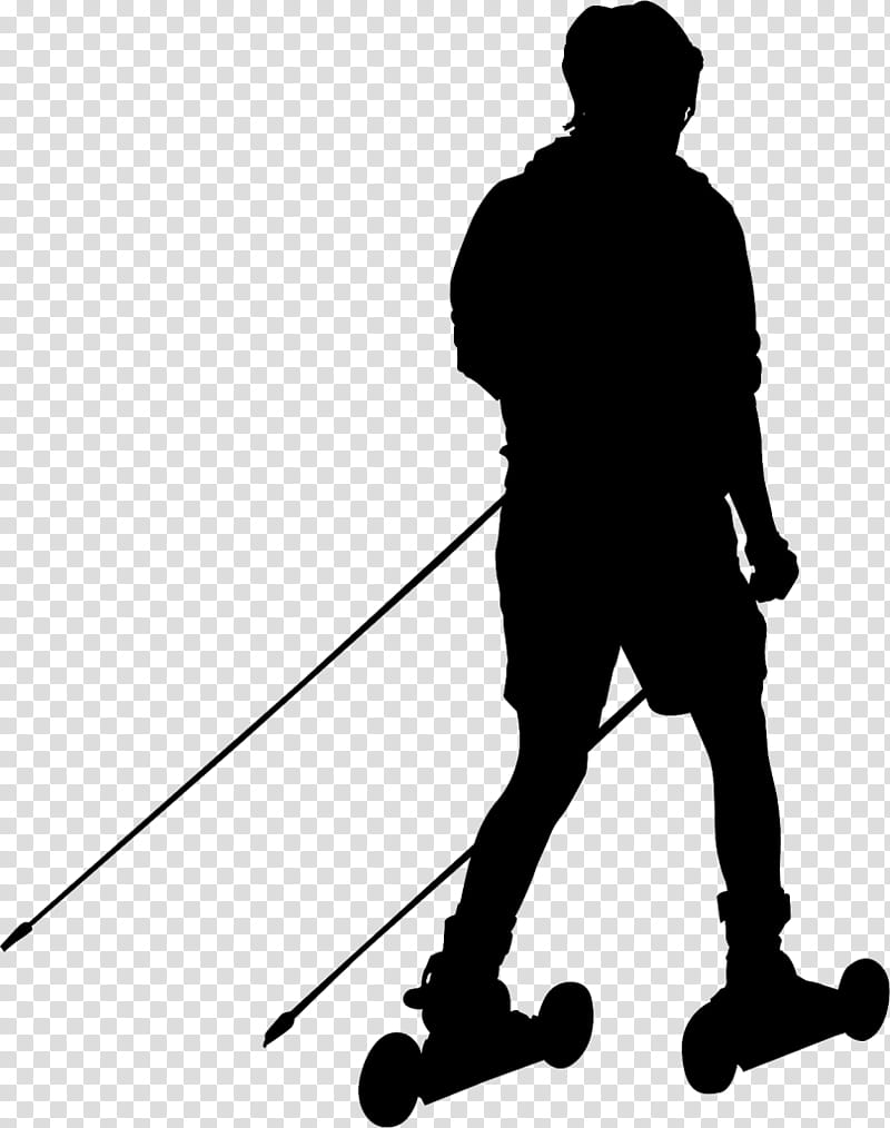 Black Line, Black White M, Shoe, Angle, Baseball, Ski Poles, Silhouette, Skiing transparent background PNG clipart