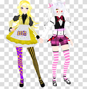 Mangle Cliparts - Fnaf Anime Human Mangle - 612x765 PNG Download