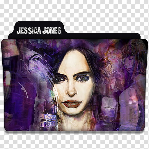 TV Series Folder Icons , jessica_jones___tv_series_folder_icon_v_by_dyiddo-dawoy, Jessica Jones folder icon transparent background PNG clipart