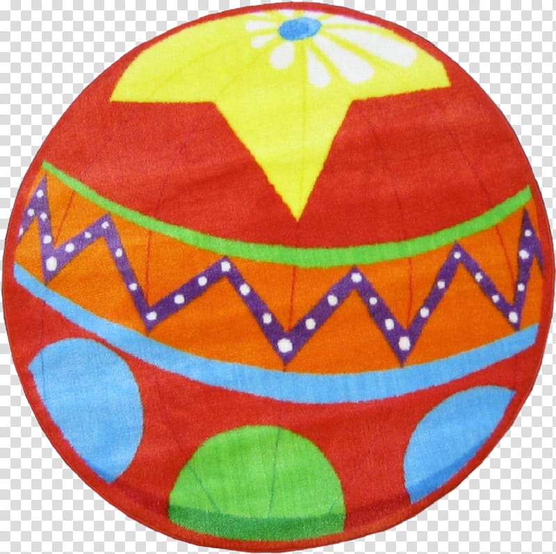 Circus, red and multicolored ball transparent background PNG clipart