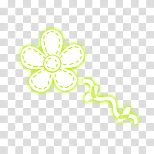 Simple Glowing s, white and green flower illustration transparent background PNG clipart