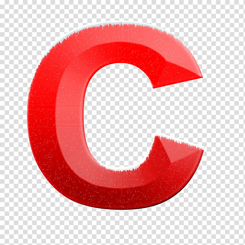 Snow alphabet and numbers, red letter c illustration transparent background PNG clipart