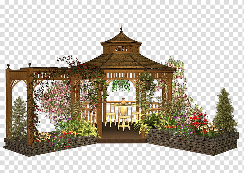 Building, Gazebo, Pergola, Garden, Canopy, Pavilion, Deck, Trellis transparent background PNG clipart