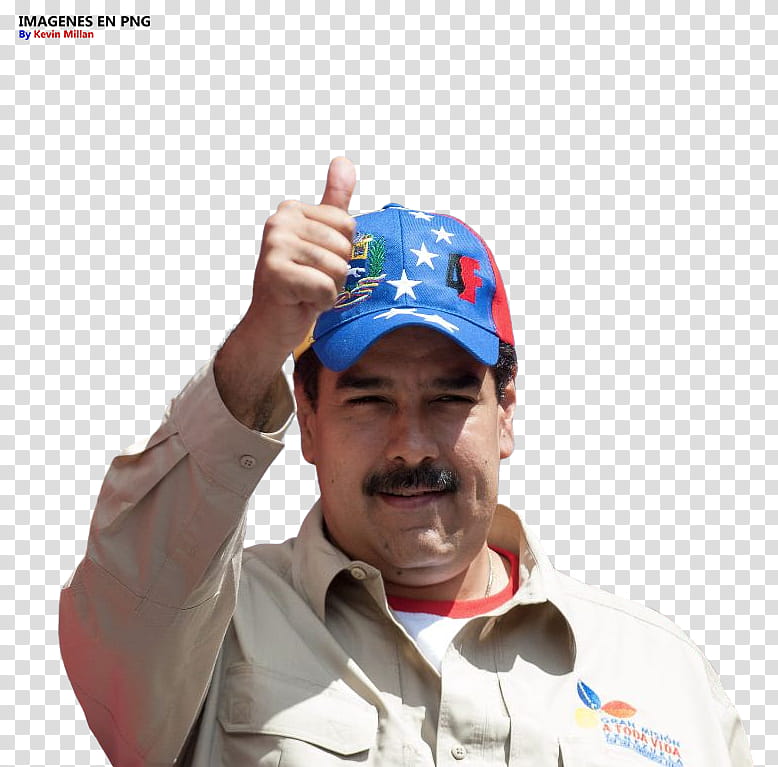 Nicolas Maduro Con gorra en Sin Fondo Blanco transparent background PNG clipart