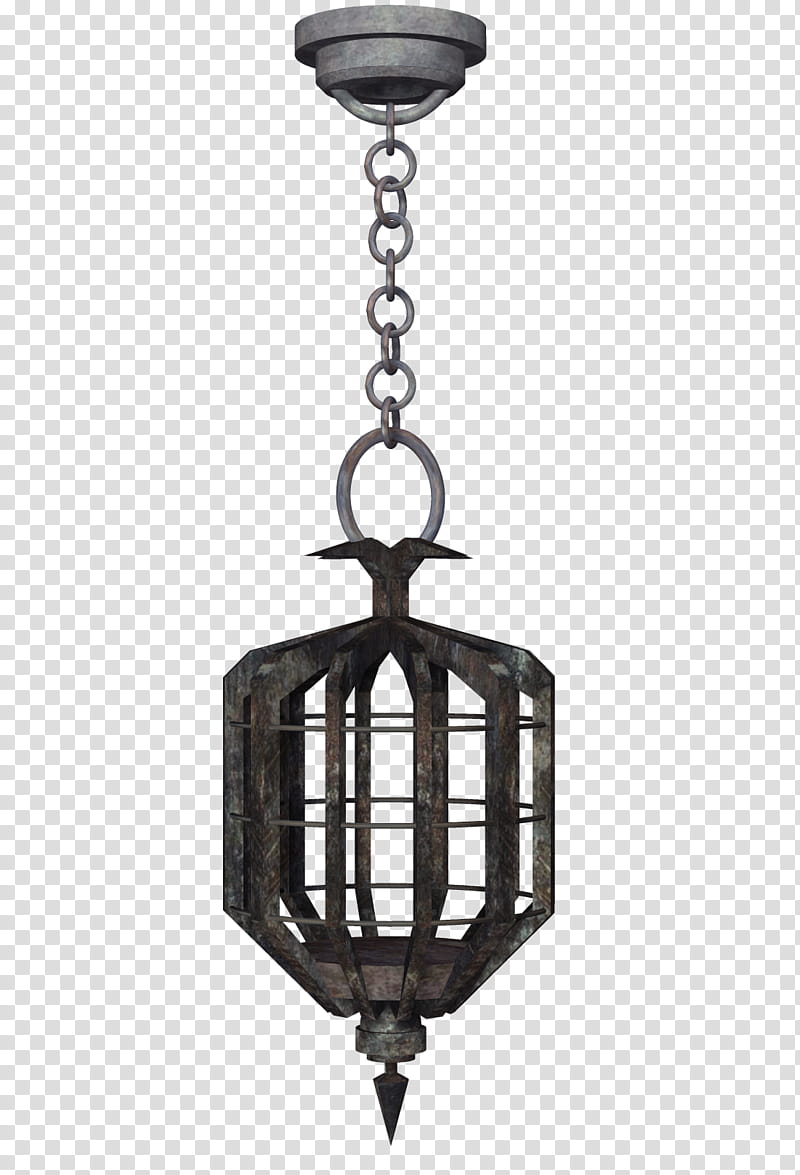 TWD Gothic Dark Arts Cage, grey metal chandelier case transparent background PNG clipart